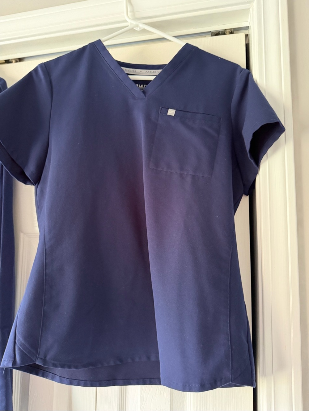 Fabletics Women's Navy V-Neck Medical Scrub Top